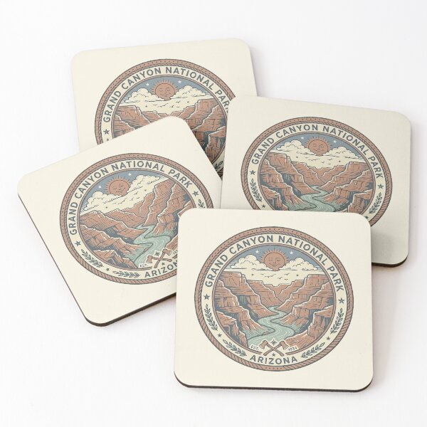 Item preview, Grand Canyon National Park Arizona Vintage Retro Badge Design designed and sold by DeeLulu.