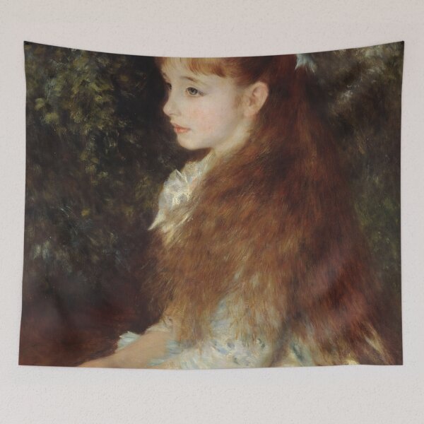 Item preview, Portrait of Irène Cahen D’anvers by Pierre-Auguste Renoir: Impressionist Fine Art Print designed and sold by artofuniverse.