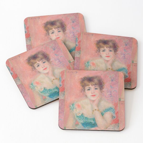 Item preview, Portrait of the Actress Jeanne Samary by Pierre-Auguste Renoir: Impressionist Poster designed and sold by artofuniverse.