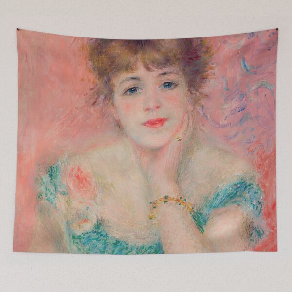 Item preview, Portrait of the Actress Jeanne Samary by Pierre-Auguste Renoir: Impressionist Poster designed and sold by artofuniverse.