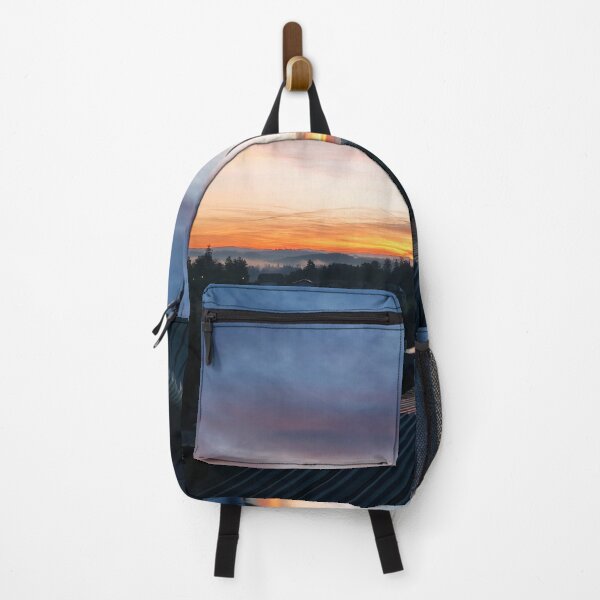 Item preview, Sunrise over village with misty atmosphere designed and sold by Art by M.H..