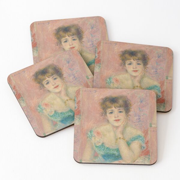 Item preview, Portrait of the Actress Jeanne Samary by Pierre-Auguste Renoir: Impressionist Poster designed and sold by artofuniverse.