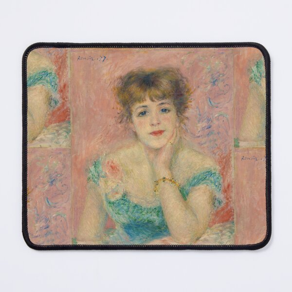 Item preview, Portrait of the Actress Jeanne Samary by Pierre-Auguste Renoir: Impressionist Poster designed and sold by artofuniverse.
