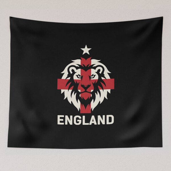 Item preview, England Patriotic Lion Crest | St George Cross Football designed and sold by dudelinart.