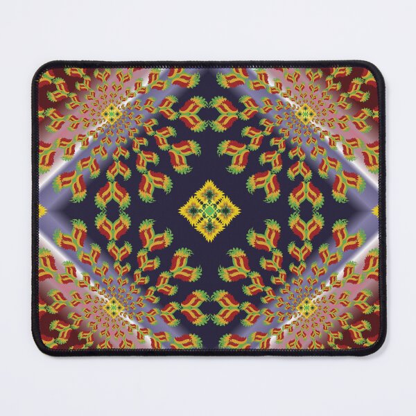 Item preview, Midnight Wine Rasta Mandala - Contrasting Element Swirl designed and sold by OIL Pattern Design .