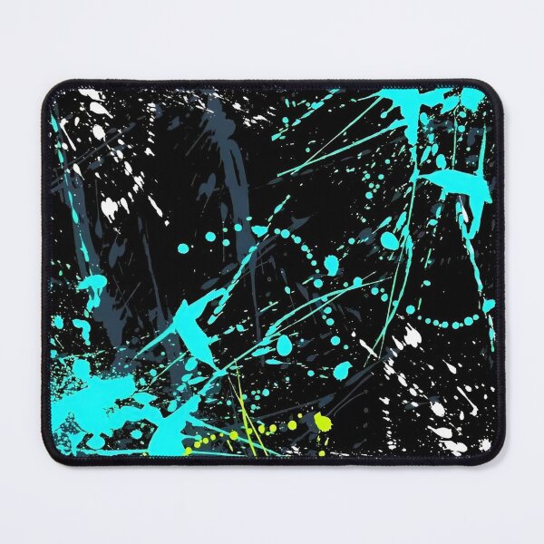 Item preview, Neon Paint Splatter Abstract – Urban Graffiti Style Black Background Art designed and sold by Dyan4.
