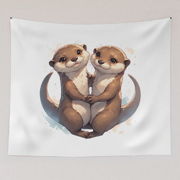 Item preview, Significant Otters - Otters Holding Hands designed and sold by owi-art.