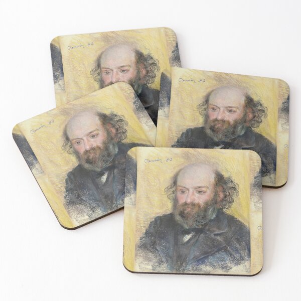 Item preview, Portrait De Cezanne by Pierre-Auguste Renoir: Impressionist Fine Art Print designed and sold by artofuniverse.