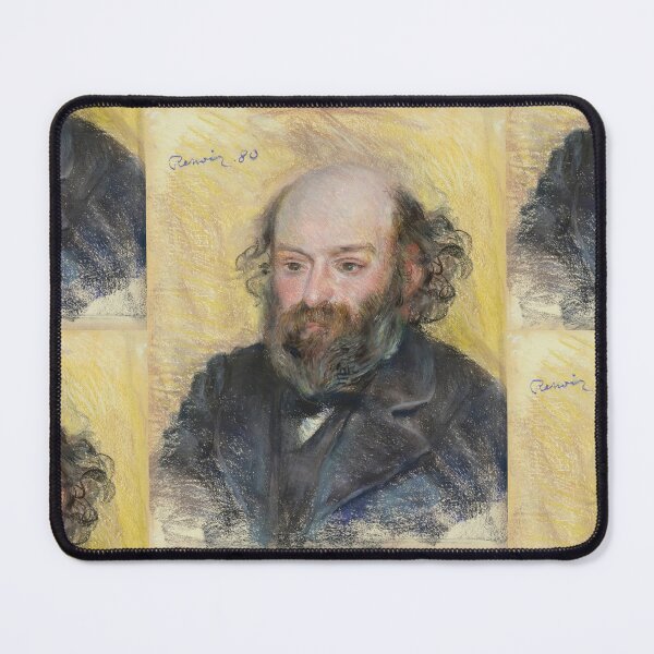 Item preview, Portrait De Cezanne by Pierre-Auguste Renoir: Impressionist Fine Art Print designed and sold by artofuniverse.