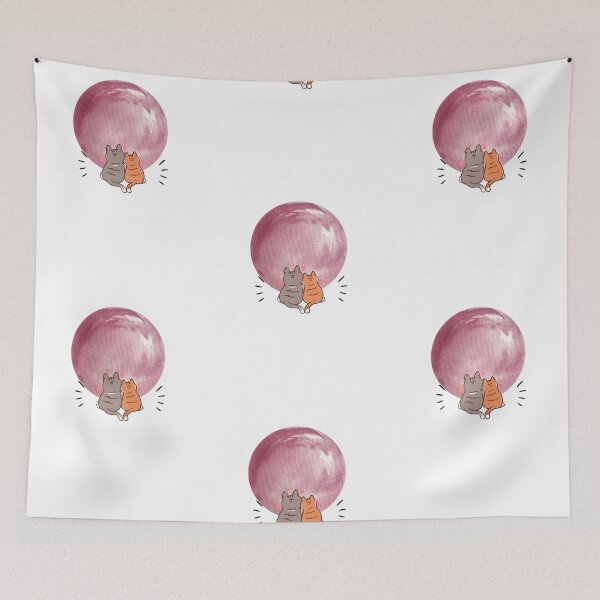 Item preview, Two cats and a moon designed and sold by MandySony.
