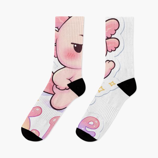 Item preview, Cute Axolotl K Bye Sticker Kawaii Sassy Pink Axolotl Meme designed and sold by RAgustinusM17.