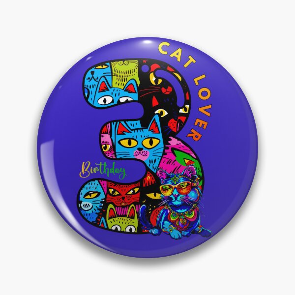 Item preview, 3rd Birthday: Cute Cats designed and sold by Doodle-Bloom.