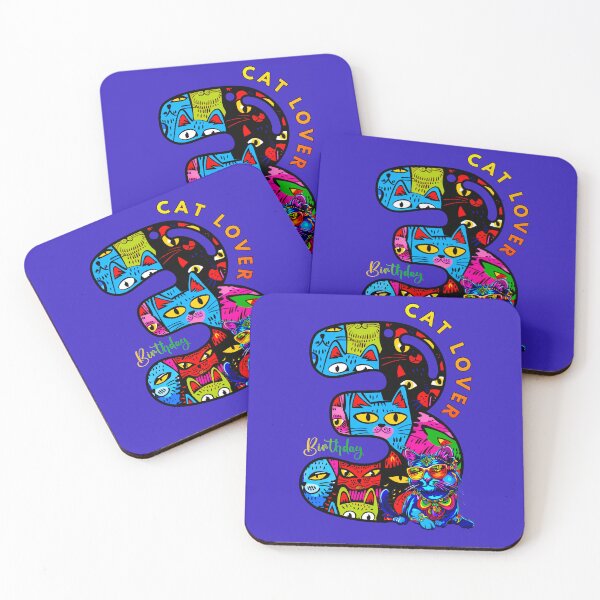Item preview, 3rd Birthday: Cute Cats designed and sold by Doodle-Bloom.