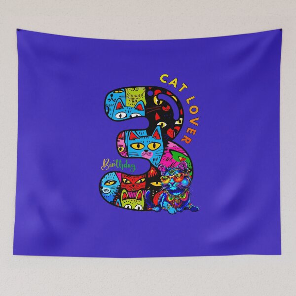 Item preview, 3rd Birthday: Cute Cats designed and sold by Doodle-Bloom.