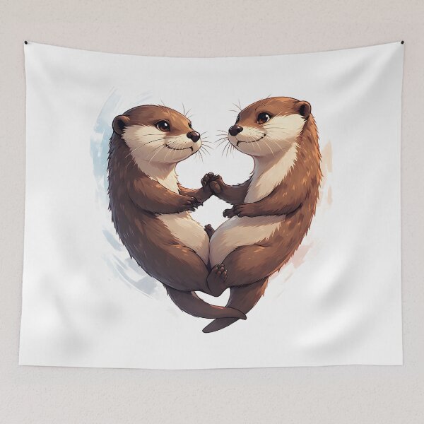Item preview, Significant Otters - Otters Holding Hands designed and sold by owi-art.