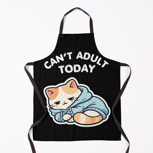 Item preview, Can’t Adult Today Lazy Cat – Stay in Bed Mood, Cozy Homebody Life, Zero Motivation Vibe designed and sold by Ladys-Gents.