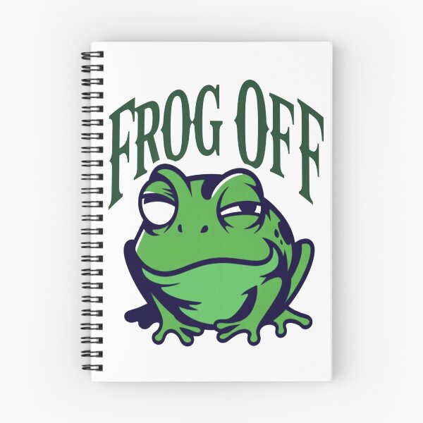 Item preview, Frog Off / Fuck Off – Chill Frog Meme Statement Shirt designed and sold by Lineforge by BehrfectMoments.
