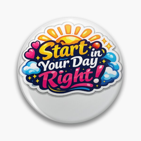 Item preview, Start Your Day Right sticker! designed and sold by VibeCraft-Studio.