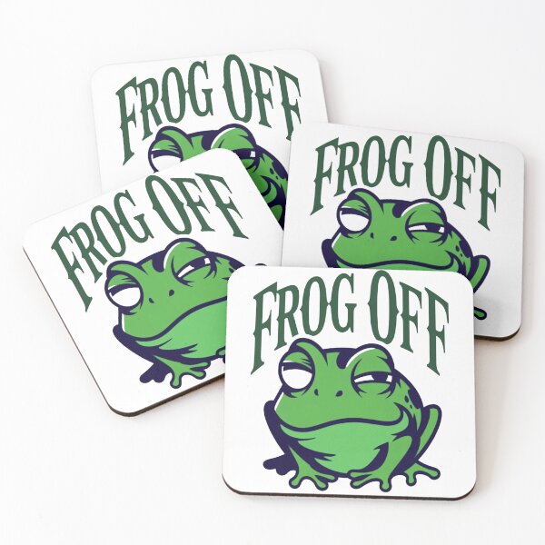 Item preview, Frog Off Mini – Chill Frog Meme Statement Shirt Fuck Off designed and sold by Lineforge by BehrfectMoments.