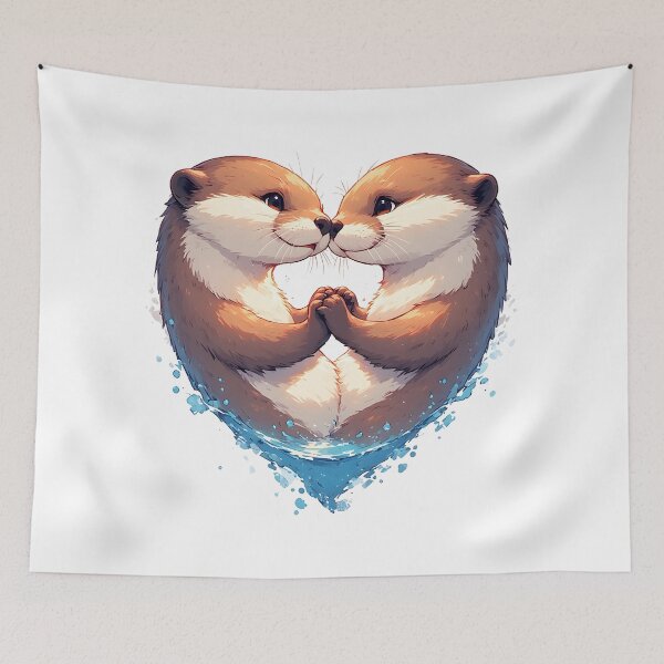 Item preview, Significant Otters - Otters Holding Hands designed and sold by owi-art.