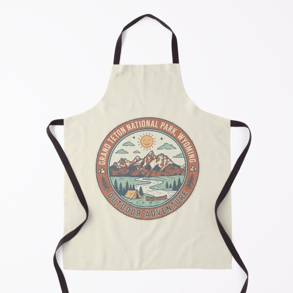 Item preview, Grand Teton National Park Wyoming Vintage Retro Badge Design designed and sold by DeeLulu.