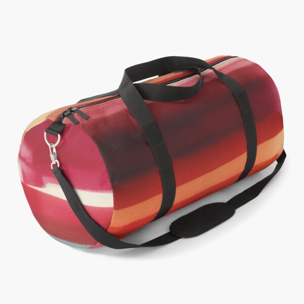 Item preview, Watercolor Stripe Pattern in Warm Red Pink and Cream designed and sold by trajeado14.