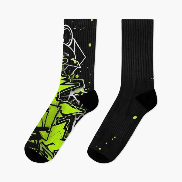 Item preview, Neon Green Graffiti Explosion | Urban Street Art Abstract Spray Paint Design designed and sold by Dyan4.