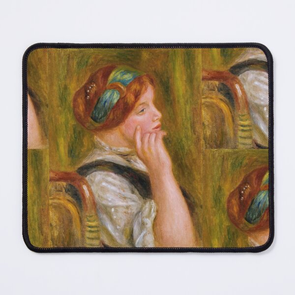 Item preview, Portrait De Femme Au Bandeau Vert by Pierre-Auguste Renoir: Impressionist Portrait Poster designed and sold by artofuniverse.