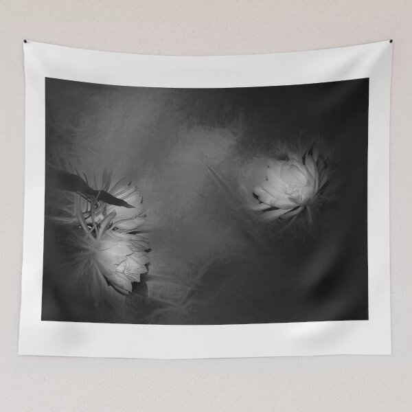 Item preview, Night Blooming Cereus Moonlight Monochrome designed and sold by Wayne King.