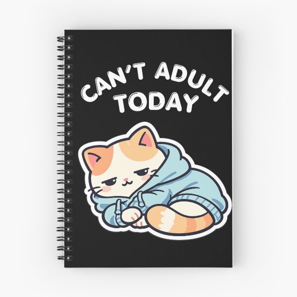 Item preview, Can’t Adult Today Low Energy Cat – Burnout Mood, Tired All Day, Relatable Exhausted Vibe designed and sold by Ladys-Gents.