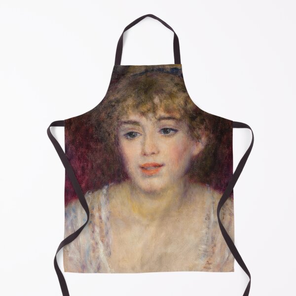 Item preview, Portrait De Jeanne Samary by Pierre-Auguste Renoir: Impressionist Fine Art Print designed and sold by artofuniverse.