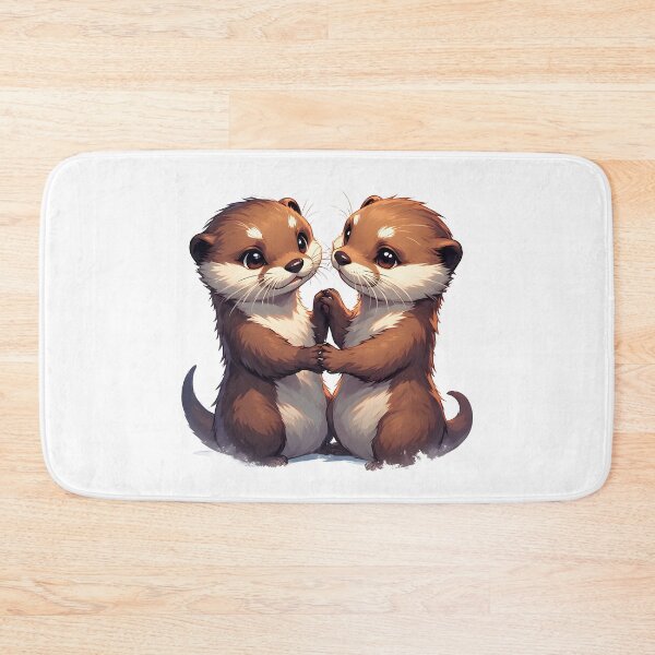 Item preview, Significant Otters Cute Romantic Hand Holding designed and sold by owi-art.