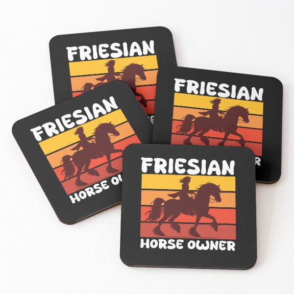 Item preview, Retro Friesian Horse Owner - Vintage Sunset Equestrian  designed and sold by Abibless1998.