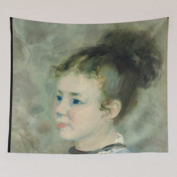 Item preview, Portrait De Jeanne Sisley by Pierre-Auguste Renoir: Dreamy Impressionist Portrait Poster designed and sold by artofuniverse.