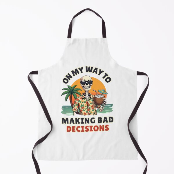 Item preview, On My Way To Making Bad Decisions Funny Skeleton Vacation Shirt designed and sold by LunaMagicStudio.