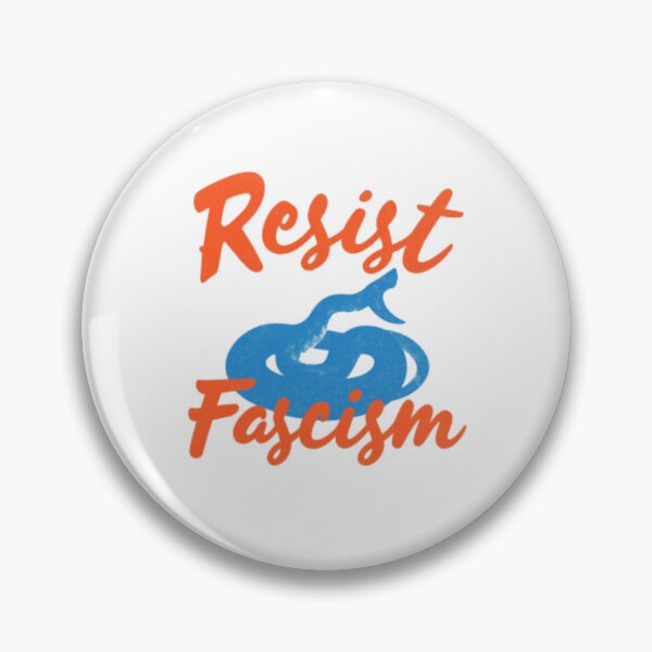 Item preview, Resist Fascism Snake Illustration — Bold Retro Anti-Fascist Typography Art designed and sold by Colorful-Garden.