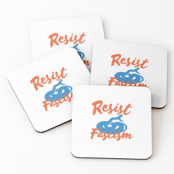 Item preview, Resist Fascism Snake Illustration — Bold Retro Anti-Fascist Typography Art designed and sold by Colorful-Garden.