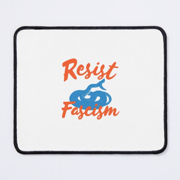 Item preview, Resist Fascism Snake Illustration — Bold Retro Anti-Fascist Typography Art designed and sold by Colorful-Garden.