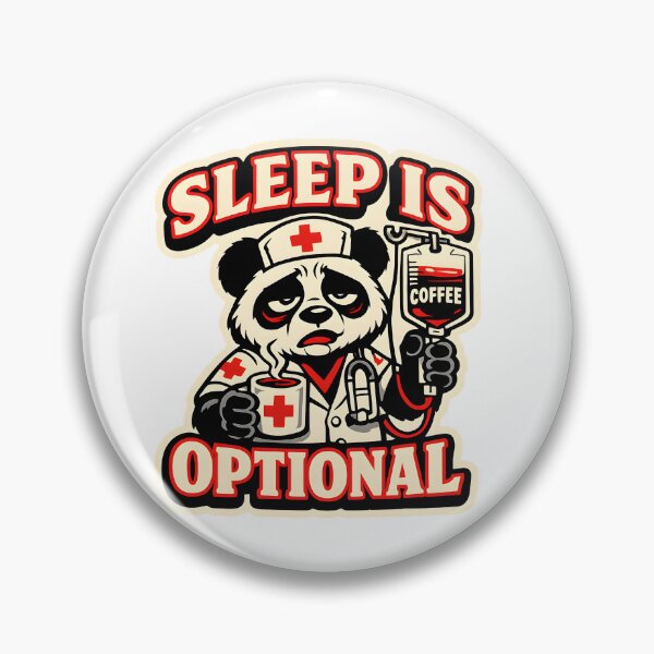Item preview, Sleep Is Optional Nurse Shirt Funny Coffee IV Panda Nurse Life National Coffee Day Gift Nurse Week designed and sold by ClinicalHubs.
