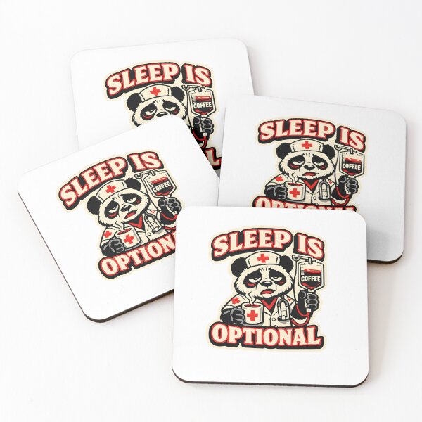 Item preview, Sleep Is Optional Nurse Shirt Funny Coffee IV Panda Nurse Life National Coffee Day Gift Nurse Week designed and sold by ClinicalHubs.