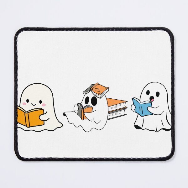 Item preview, Cute Ghost Reading Gift Idea For Halloween designed and sold by TheYarnedNook.