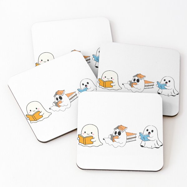 Item preview, Cute Ghost Reading Gift Idea For Halloween designed and sold by TheYarnedNook.