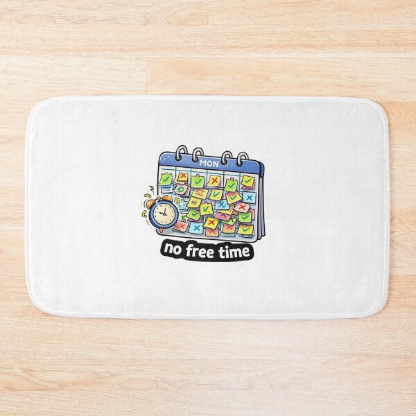 Item preview, No Free Time Busy Calendar Funny Productivity Sticker designed and sold by Dasts Cart.