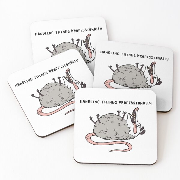 Item preview, Possum “handling things profesionally”- funny sarcastic meme animal designed and sold by s.artaller.