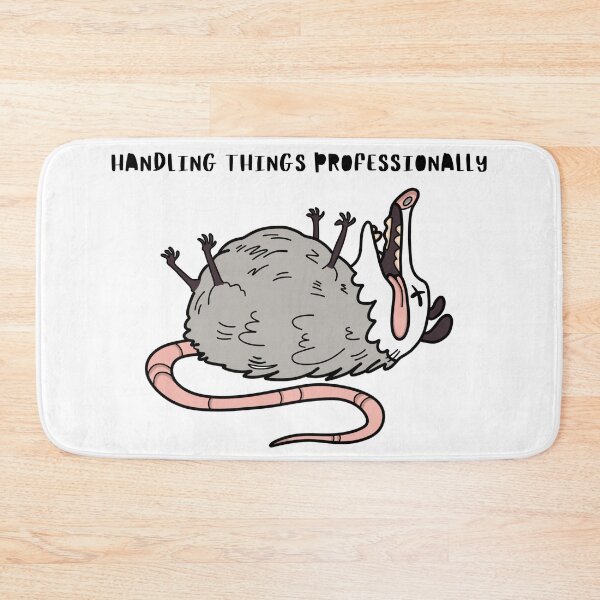 Item preview, Possum “handling things profesionally”- funny sarcastic meme animal designed and sold by s.artaller.