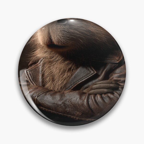 Item preview, Badass Capybara Sunglasses Leather Jacket designed and sold by NicolasGlowArt.