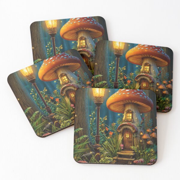 Item preview, Twilight at the Fairy Mushroom House designed and sold by MyMagicalPlace.