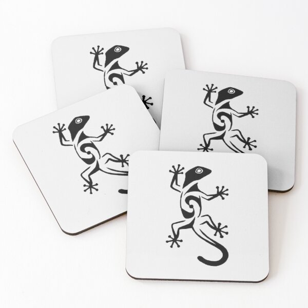 Item preview, Tribal Gecko Lizard Minimalist Art designed and sold by DESIGN DIMENSION .