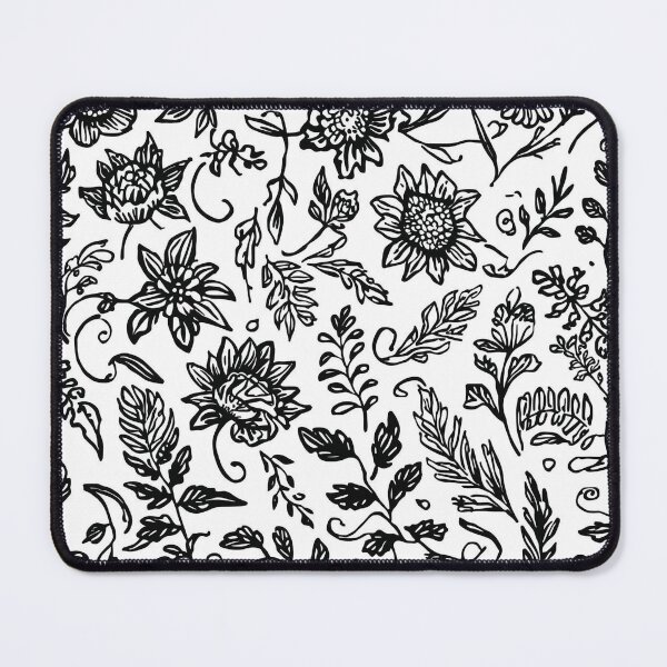 Item preview, Flowers and Vines Pattern Black White  designed and sold by LoopyPop.
