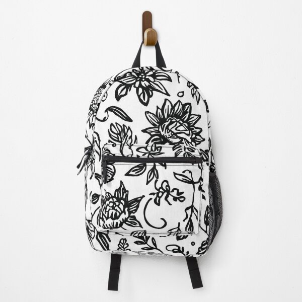 Item preview, Flowers and Vines Pattern Black White  designed and sold by LoopyPop.